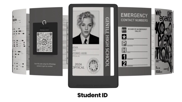 Les cartes d'embarquement peuvent également être affichées. (Source de l'image : Xteink)