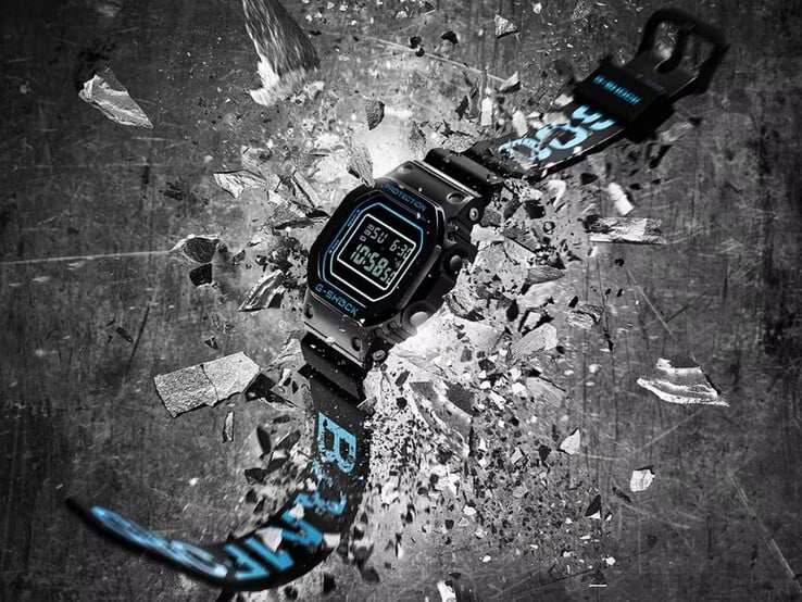 La montre Casio G-Shock x Bamford GM-5600BWD-1. (Source de l'image : Casio)