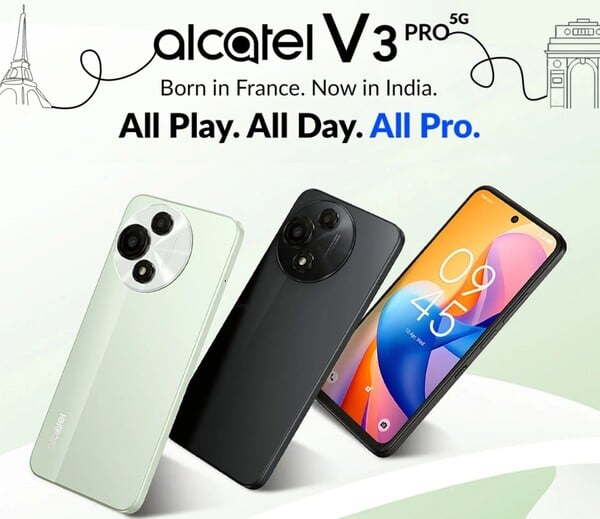 L'Alcatel V3 Pro sera disponible en deux couleurs. (Source de l'image : Flipkart)