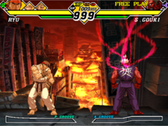 Une capture d'écran de Capcom vs. SNK 2 (source d'image : The Fighters Generation)
