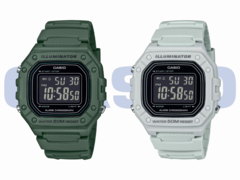De gauche à droite (photo), le Casio W218H-3BV et le Casio W218H-8BV. (Source de l&#039;image : Casio)