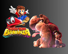 Donkey Kong Bananza avec un Mario en 3D (Source : Nintendo of America avec modifications)