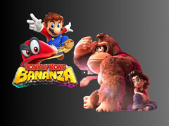 Donkey Kong Bananza avec un Mario en 3D (Source : Nintendo of America avec modifications)