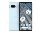 Le Pixel 7a serait le premier smartphone de milieu de gamme de Google à prendre en charge le déverrouillage du visage. (Source de l'image : OnLeaks &amp; MySmartPrice)