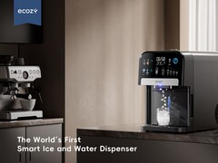 Le nouveau distributeur d&#039;eau et de glace intelligent. (Source de l&#039;image : Ecozy)