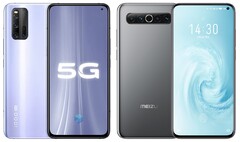 L&#039;iQOO 3 et le Meizu 17 Pro ont été salués pour leur rapport qualité-prix. (Source de l&#039;image : iQOO/Meizu - édité)