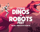 La fête Dinos vs. Robots de Steam devrait proposer des offres de jeux sur un certain nombre de titres phares de ces dernières années. (Source de l'image : Steam sur YouTube)