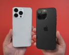 Une réplique du "15 Pro Max" (à gauche) et un vrai 14 Pro Max. (Source : MacRumors via YouTube)
