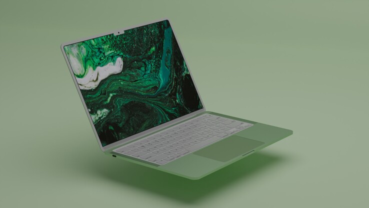 rendu d'un concept de MacBook Air 2022 réalisé par un fan. (Source de l'image : @AppleyPro)