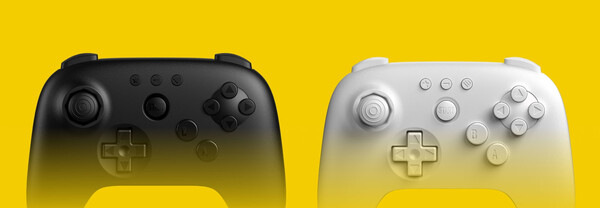 Le contrôleur 8BitDo 64 est disponible en noir et en blanc. (Source de l'image : 8BitDo)