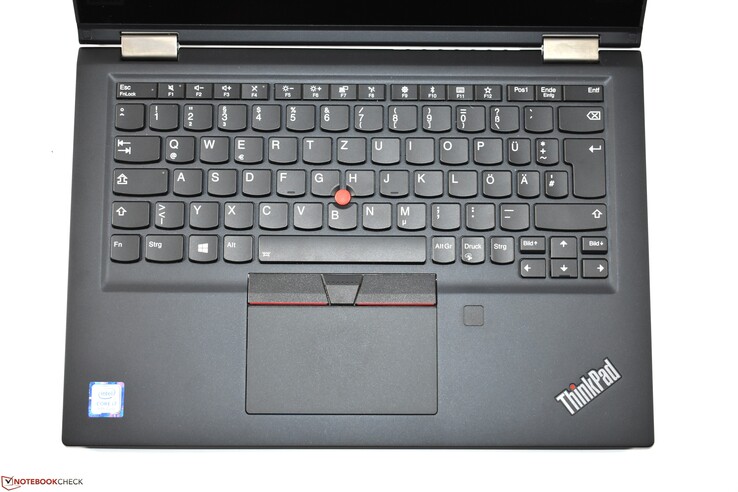 Le clavier du Lenovo ThinkPad X390 Yoga.