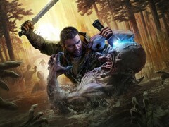 Dying Light : The Beast, capture d'écran où l'on voit le personnage principal tuer un zombie. (Source de l'image : Techland)