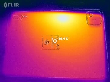 Carte thermique du dos