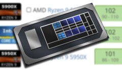 L'Intel Core i9-12900HK est une puce destinée aux ordinateurs portables et dotée d'un cache L3 de 24 Mo. (Image source : Intel/UserBenchmark - édité)