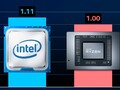 Le noyau Intel i9-11900K a été opposé à l'AMD Ryzen 9 5950X. (Source de l'image : @ryanshrout - édité)