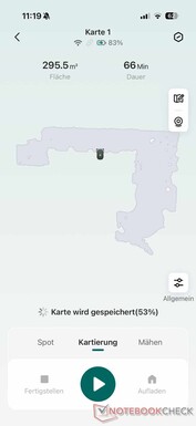Un peu moins de 300 mètres carrés cartographiés en 66 minutes