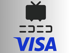 Site de partage de vidéos Niconico et logos Visa (Source des images : Niconico, Visa)