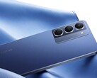 Le Realme P3x 5G présente un design moderne avec un cadre plat et un dos texturé en cuir en option. (Source de l'image : Realme)
