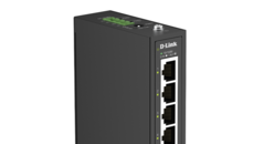 Le DIS-100E-05 offre quatre ports Fast Ethernet