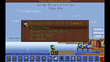 Sur la photo : une capture d'écran du jeu « Sid Meier's Colonization (Classic) ».