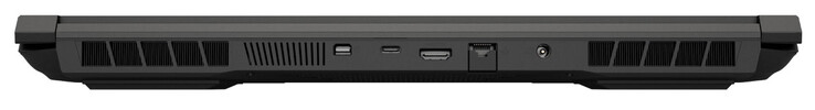 Arrière : Mini Displayport 1.4a (G-Sync), USB 3.2 Gen 2 (USB-C), HDMI 2.1, Gigabit Ethernet, alimentation électrique