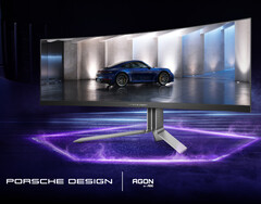 AOC affirme que l&#039;AGON PRO PD49 a été inspiré par le design d&#039;une Porsche 911. (Source de l&#039;image : AOC)