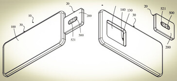 Brevet OPPO de la caméra modulaire détaillé (Source : OPPO/OMPI)