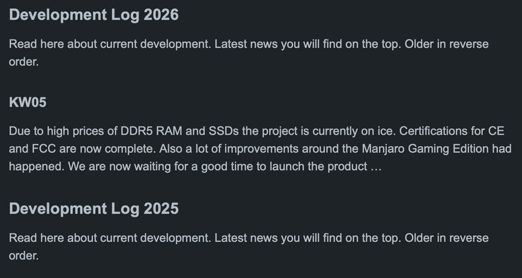 Déclaration du développeur d'Orange Pi Neo.
