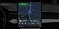 Android La fonction &quot;Coolwalk&quot; d&#039;Auto devrait améliorer la convivialité sur des écrans plus larges. (Image source : Google)