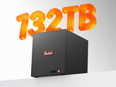 Le ME Pro 370 à quatre baies est proposé à partir d'environ 634 $ en Chine. Sur la photo : une image promotionnelle du NAS mettant en avant sa capacité de stockage de 132 To.