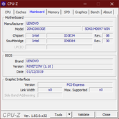 ThinkPad E590 - CPU-Z : carte-mère.