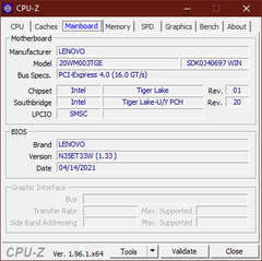 Carte mère CPU-Z