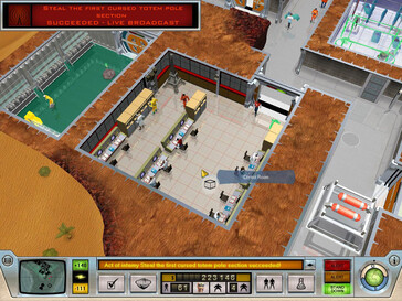 Illustration : une capture d'écran du jeu Evil Genius.