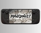 Le logo de Mewgenics et le Steam Deck.