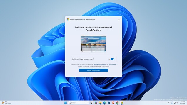 La nouvelle application Microsoft invitant les utilisateurs à remplacer leur moteur de recherche par défaut par Bing