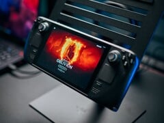 Illustration : Steam Deck exécutant Oblivion via GeForce Now (Image Source : Alex Wätzel from Notebookcheck)