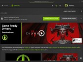 Nvidia GeForce Game Ready Driver 535.98 notification dans GeForce Experience (Source : Own)