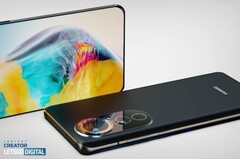 Rendu conceptuel du Huawei P50 Pro. (Source : LetsGoDigital)