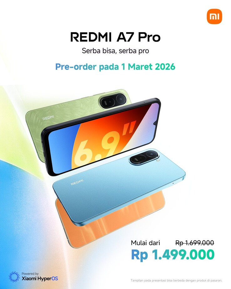 Le Redmi A7 Pro est disponible en différentes couleurs.