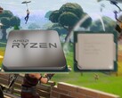 L'AMD Ryzen 7 5700G offre des performances bien plus rapides que l'Intel Core i7-10700 dans des jeux comme Fortnite. (Image source : AMD/Intel/Epic - édité)