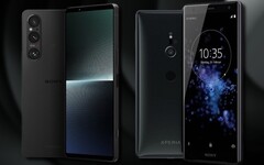 Le Sony Xperia 1 V a un design caractéristique à bords droits, mais l&#039;avenir pourrait être plus courbé, comme le XZ2 de 2018. (Source de l&#039;image : Sony/Unsplash - édité)