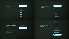 La configuration initiale sans connexion à Google TV peut être réalisée rapidement. (Source de l'image : Notebookcheck)
