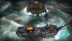 Abandon Ship oppose les joueurs à des fortifications ennemies et à des monstres marins dans des affrontements navals tactiques (Image source : Stove)