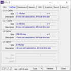 MSI PS63 Modern 8RC - CPU-Z : cache.