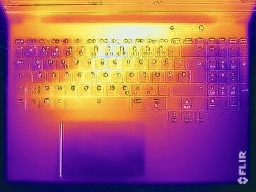 Test de résistance aux températures de surface (face supérieure)