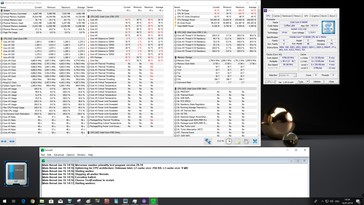 L'Intel Core i5-9600K à 4,8 GHz et 1,35 V durant un stress test.