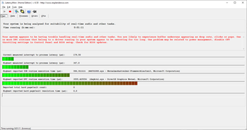 LatencyMon (YouTube 4K, WLAN actif).