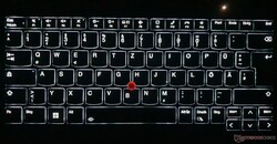 Clavier rétro-éclairé avec deux niveaux de luminosité