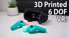 Une image du casque VR et de ses contrôleurs (Source de l'image : CNCDan via YouTube)