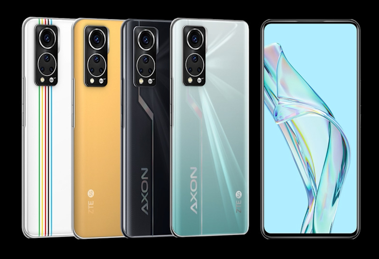 Les options de couleurs du nouvel Axon 30. (Source : ZTE)